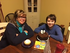 Carole Grills with grandson Nikolai.